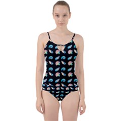 Sea Shells Cut Out Top Tankini Set by Sparkle