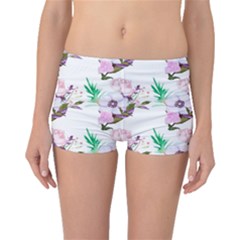 Floral Art Boyleg Bikini Bottoms