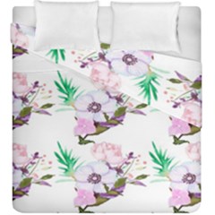 Floral Art Duvet Cover Double Side (king Size) by Sparkle