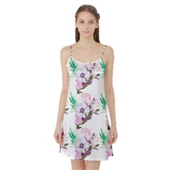 Floral Art Satin Night Slip