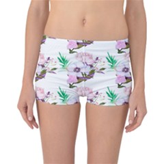 Floral Art Reversible Boyleg Bikini Bottoms by Sparkle