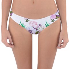 Floral Art Reversible Hipster Bikini Bottoms by Sparkle