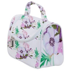 Floral Art Satchel Handbag