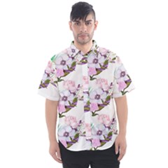 Floral Art Men s Short Sleeve Shirt