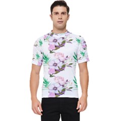 Floral Art Men s Short Sleeve Rash Guard