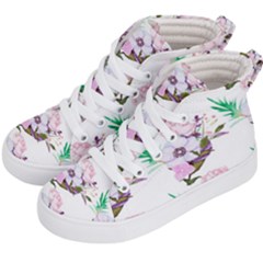 Floral Art Kids  Hi-top Skate Sneakers by Sparkle