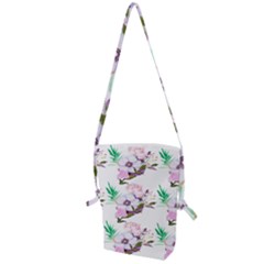 Floral Art Folding Shoulder Bag