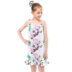 Floral Art Kids  Overall Dress