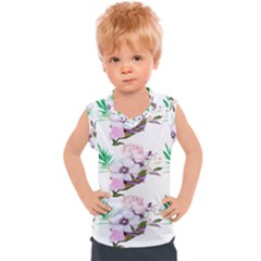 Floral Art Kids  Sport Tank Top