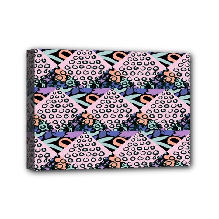 Diamond Spots Mini Canvas 7  x 5  (Stretched)