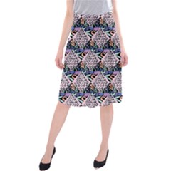 Diamond Spots Midi Beach Skirt