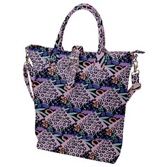 Diamond Spots Buckle Top Tote Bag