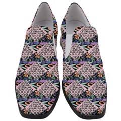 Diamond Spots Women Slip On Heel Loafers