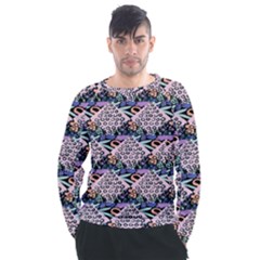 Diamond Spots Men s Long Sleeve Raglan Tee