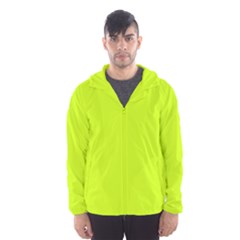 Arctic Lime Men s Hooded Windbreaker by FabChoice