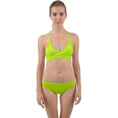 Arctic Lime Wrap Around Bikini Set by FabChoice