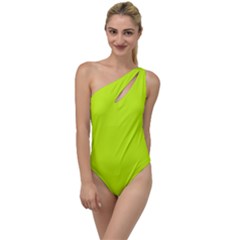 Arctic Lime To One Side Swimsuit by FabChoice