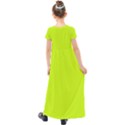 Arctic Lime Kids  Short Sleeve Maxi Dress View2