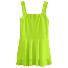 Arctic Lime Kids  Layered Skirt Swimsuit by FabChoice