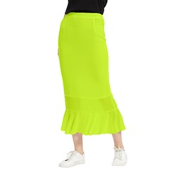 Arctic Lime Maxi Fishtail Chiffon Skirt by FabChoice