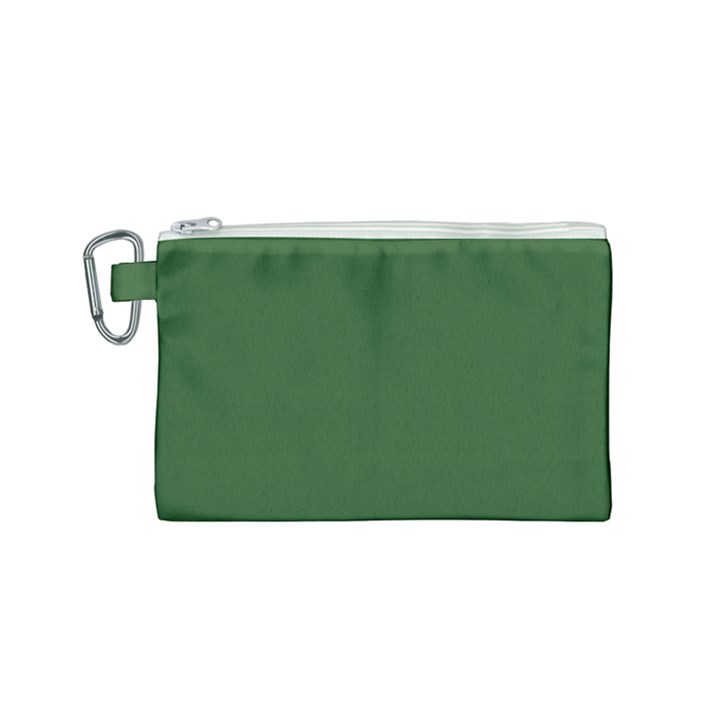 Basil Green Canvas Cosmetic Bag (Small)