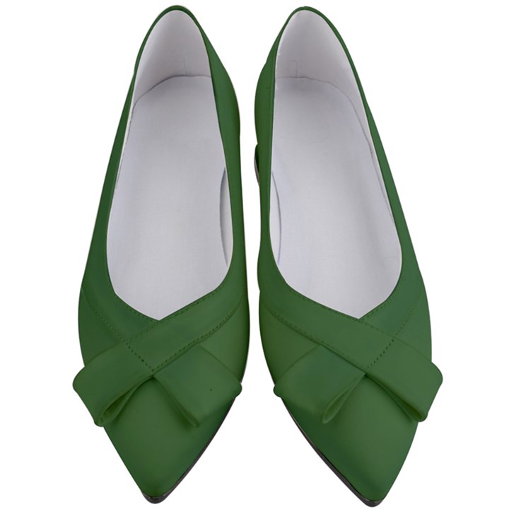 Basil Green Women s Bow Heels