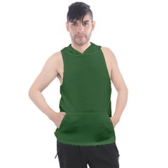 Basil Green Men s Sleeveless Hoodie by FabChoice