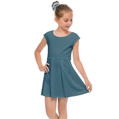 Beetle Green Kids  Cap Sleeve Dress by FabChoice