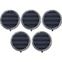 Chevron colors blanc/noir Mini Round Pill Box (Pack of 5) View1