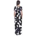 Camouflage bleu Short Sleeve Maxi Dress View2