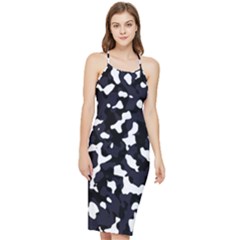 Camouflage Bleu Bodycon Cross Back Summer Dress by kcreatif