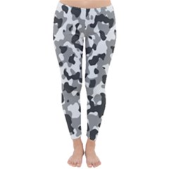 Camouflage Gris/blanc Classic Winter Leggings by kcreatif