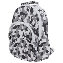 Camouflage Gris/blanc Rounded Multi Pocket Backpack by kcreatif