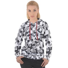 Camouflage Gris/blanc Women s Overhead Hoodie by kcreatif