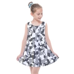 Camouflage Gris/blanc Kids  Summer Dress by kcreatif