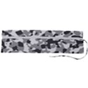 Camouflage Gris/Blanc Roll Up Canvas Pencil Holder (L) View2