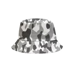 Camouflage Gris/blanc Inside Out Bucket Hat (kids)