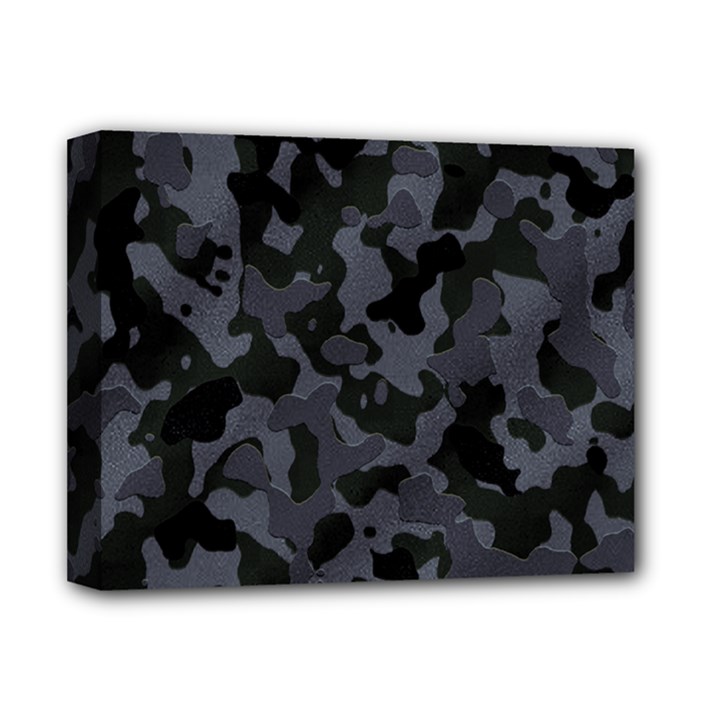 Camouflage Violet Deluxe Canvas 14  x 11  (Stretched)