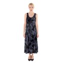 Camouflage Violet Sleeveless Maxi Dress View1