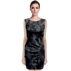 Camouflage Violet Classic Sleeveless Midi Dress by kcreatif