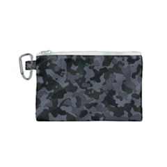 Camouflage Violet Canvas Cosmetic Bag (small) by kcreatif