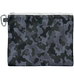 Camouflage Violet Canvas Cosmetic Bag (xxxl) by kcreatif