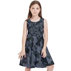 Camouflage Violet Kids  Skater Dress by kcreatif