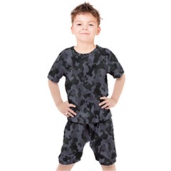 Camouflage Violet Kids  Tee And Shorts Set by kcreatif