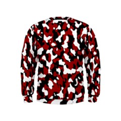 Camouflage Rouge Kids  Sweatshirt by kcreatif