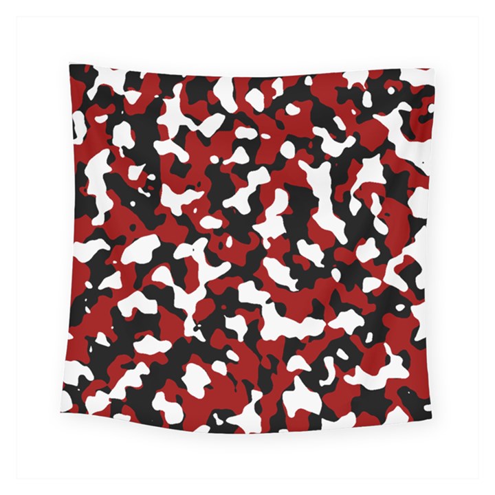 Camouflage rouge Square Tapestry (Small)