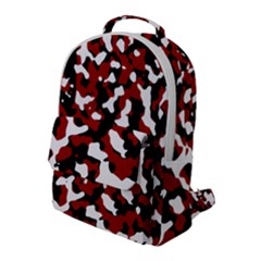 Camouflage Rouge Flap Pocket Backpack (large) by kcreatif