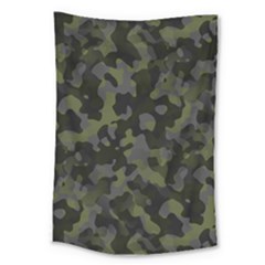 Camouflage Vert Large Tapestry by kcreatif