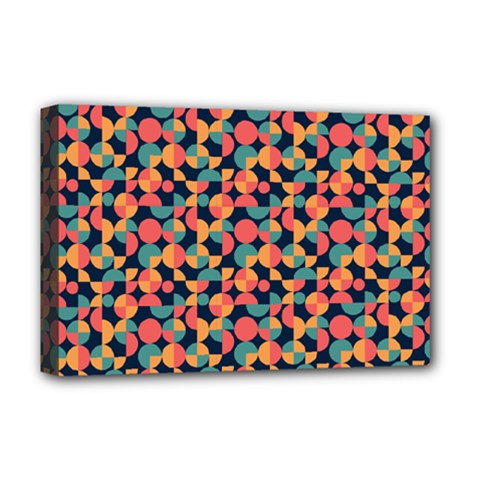 Beautiful Shapes Pattern Deluxe Canvas 18  X 12  (stretched) by designsbymallika