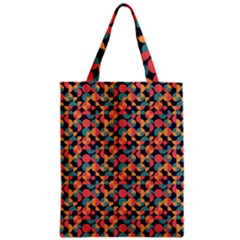 Beautiful Shapes Pattern Zipper Classic Tote Bag by designsbymallika